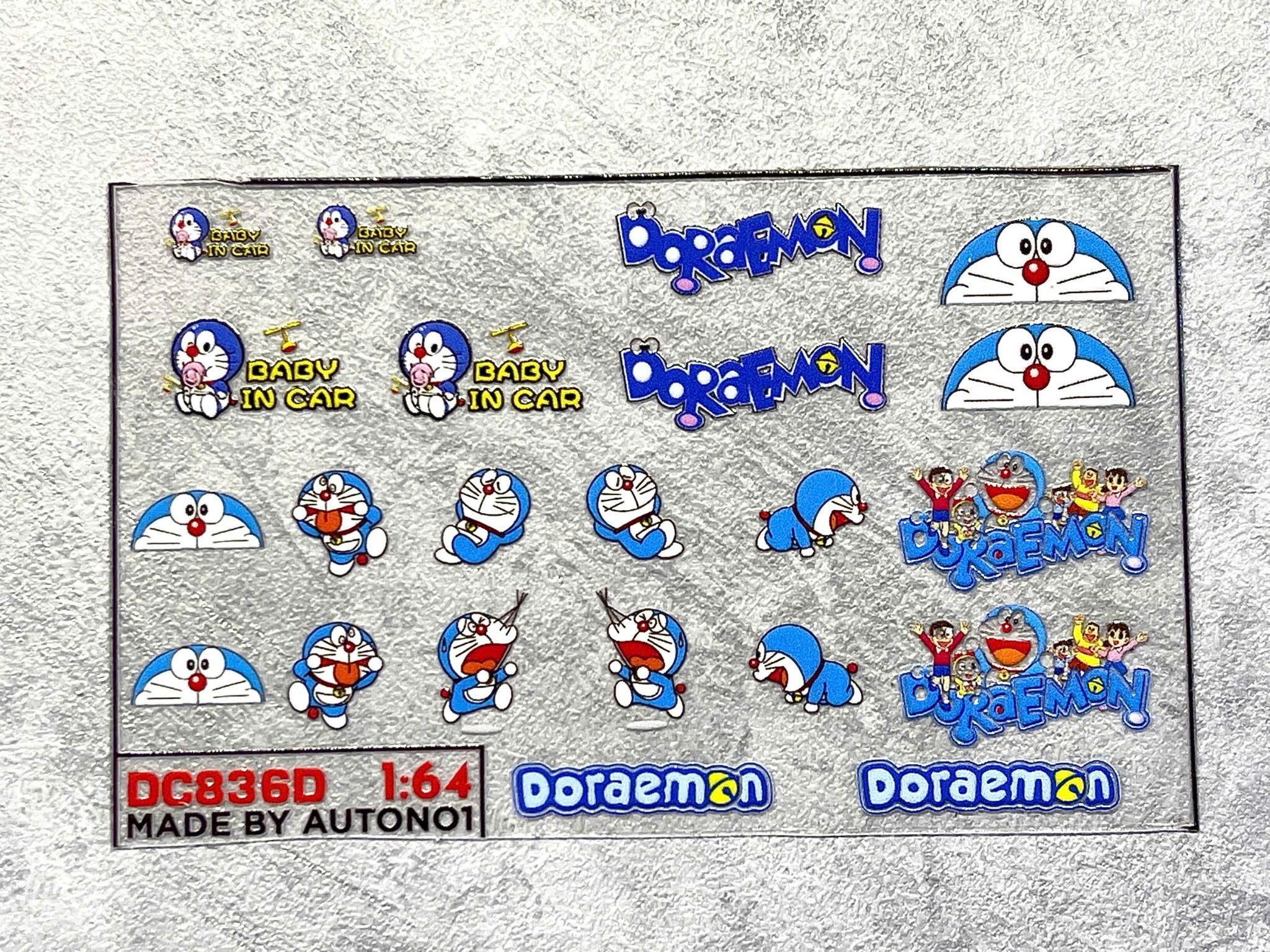 Decal UV hãng - hoạt hình cho mô hình tỉ lệ 1:64 dán tất cả nền màu Autono1 DC836