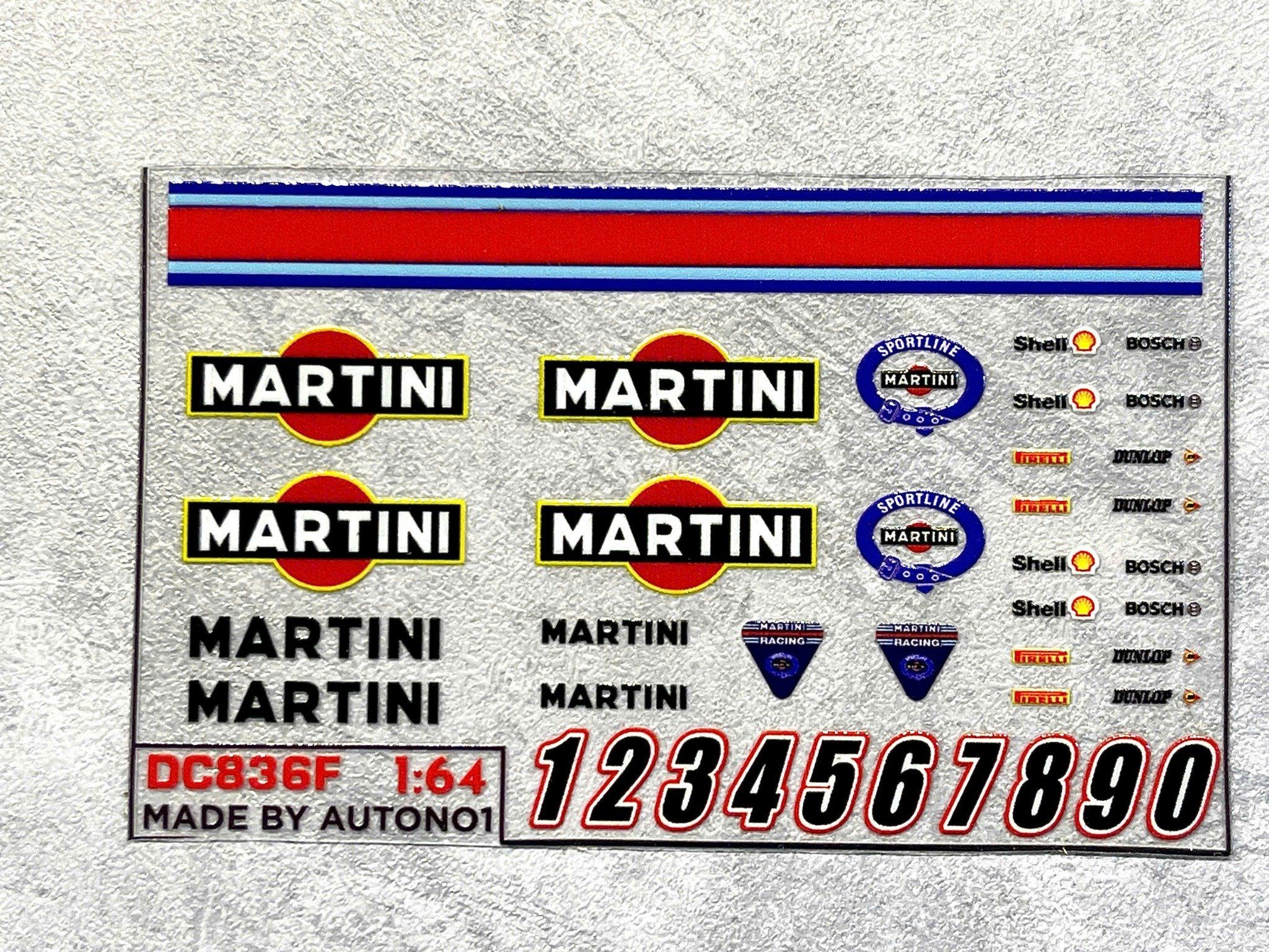 Decal UV hãng - hoạt hình cho mô hình tỉ lệ 1:64 dán tất cả nền màu Autono1 DC836
