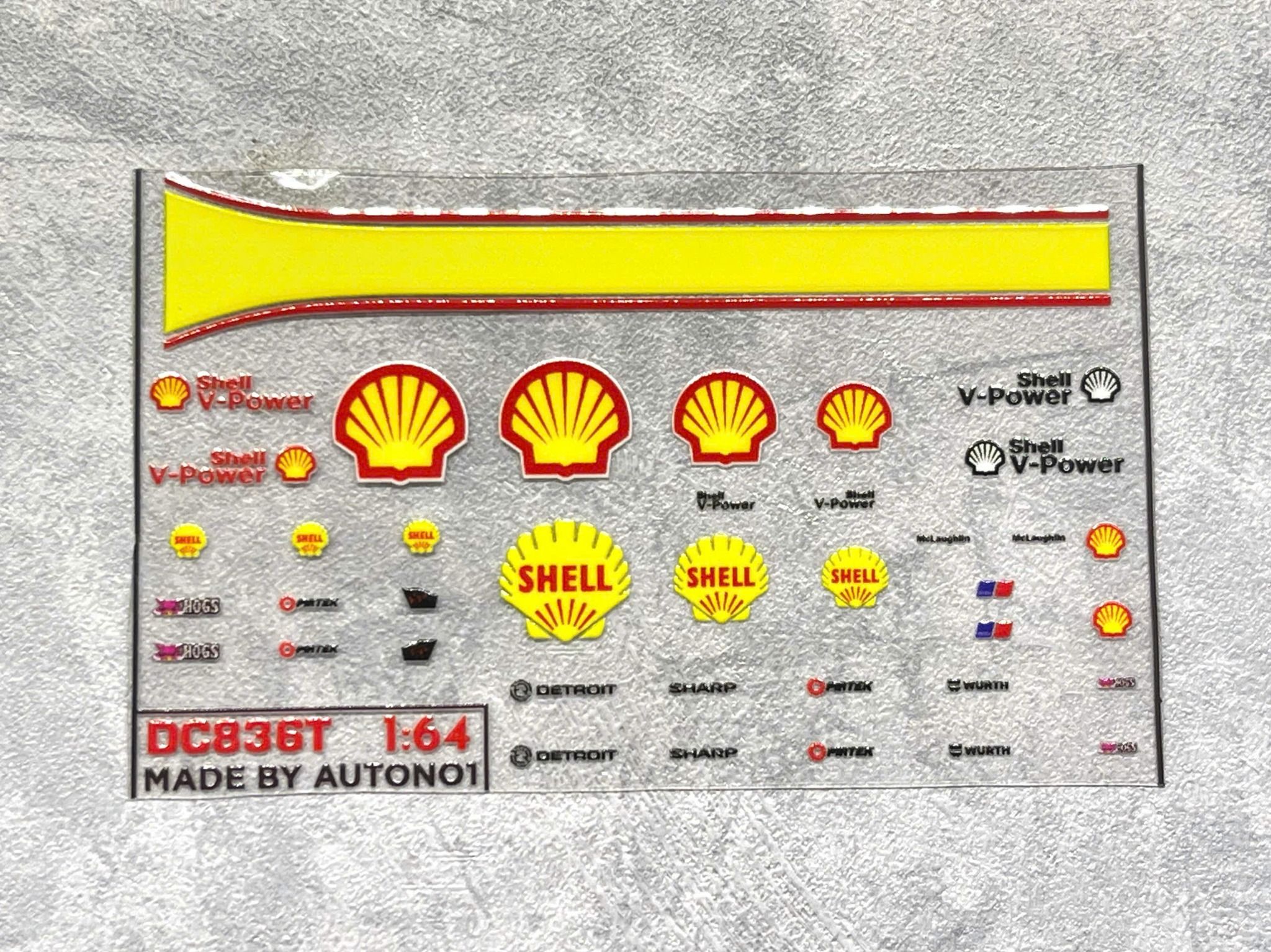 Decal UV hãng - hoạt hình cho mô hình tỉ lệ 1:64 dán tất cả nền màu Autono1 DC836