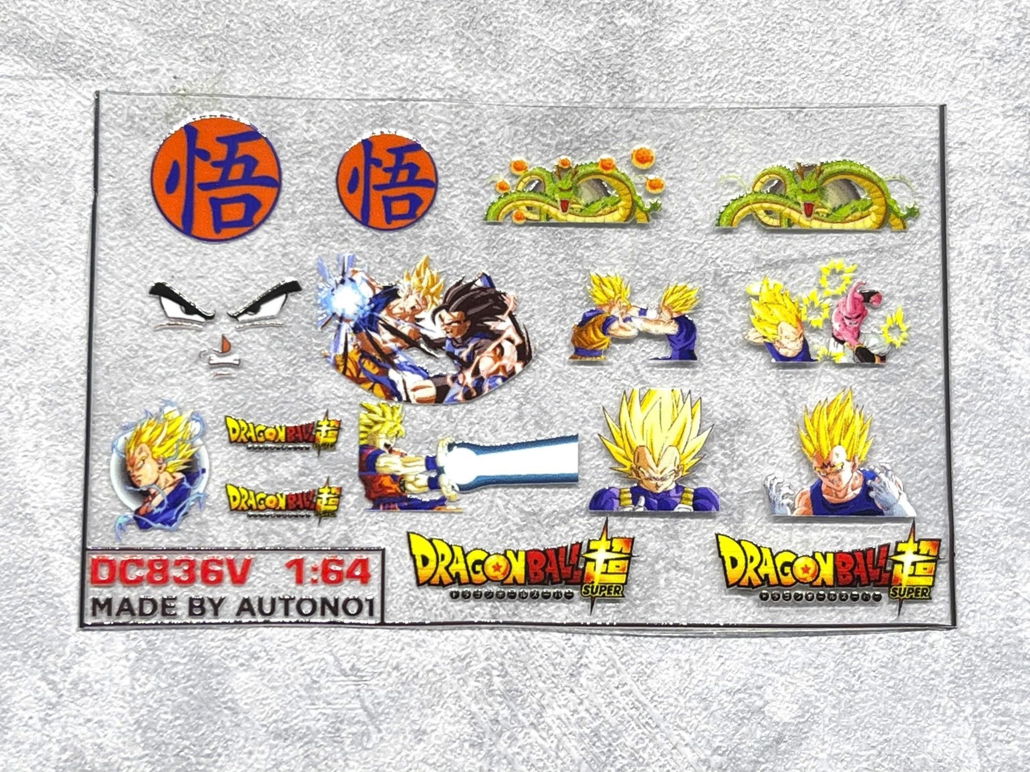 Decal UV hãng - hoạt hình cho mô hình tỉ lệ 1:64 dán tất cả nền màu Autono1 DC836