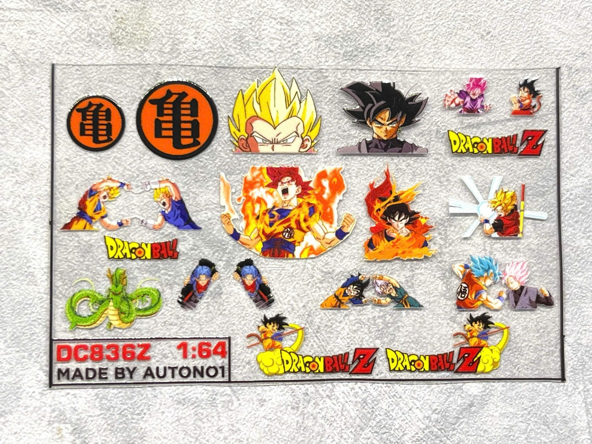 Decal UV hãng - hoạt hình cho mô hình tỉ lệ 1:64 dán tất cả nền màu Autono1 DC836