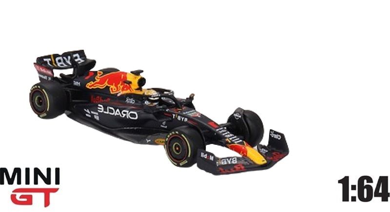  Mô hình xe đua F1 Oracle Red Bull Racing RB18 #1 Max Verstappen 2022 Monaco Grand Prix 3rd Place tỉ lệ 1:64 MiniGT 