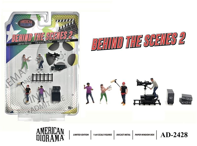 Set mô hình 5 nhân vật Behind the Scenes 2 tỉ lệ 1:64 American Diorama AD-2428