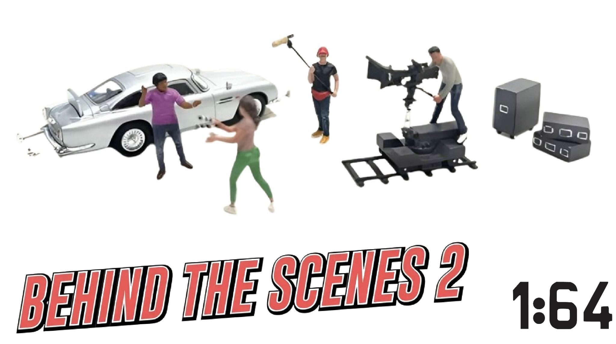 Set mô hình 5 nhân vật Behind the Scenes 2 tỉ lệ 1:64 American Diorama AD-2428