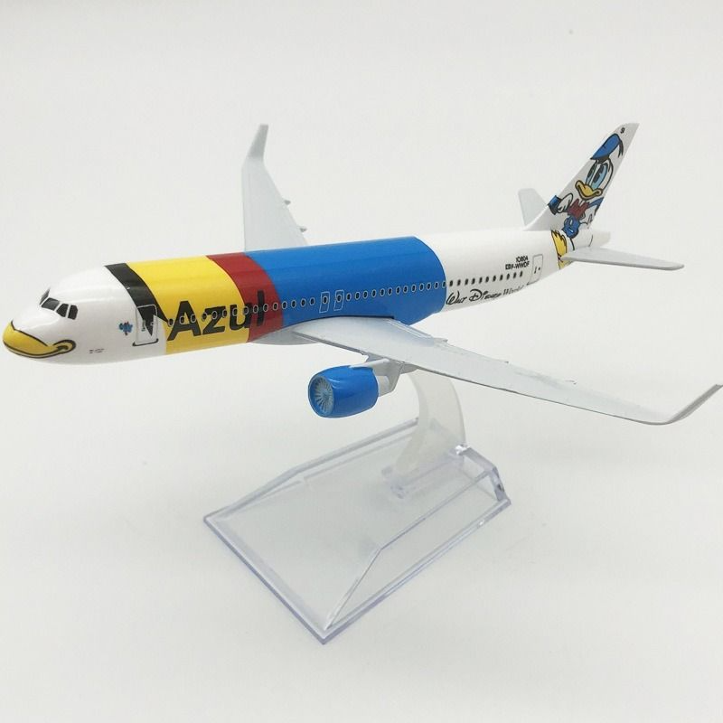 Mô hình máy bay Azul Donald Airbus A320 kích thước 16cm MB16199
