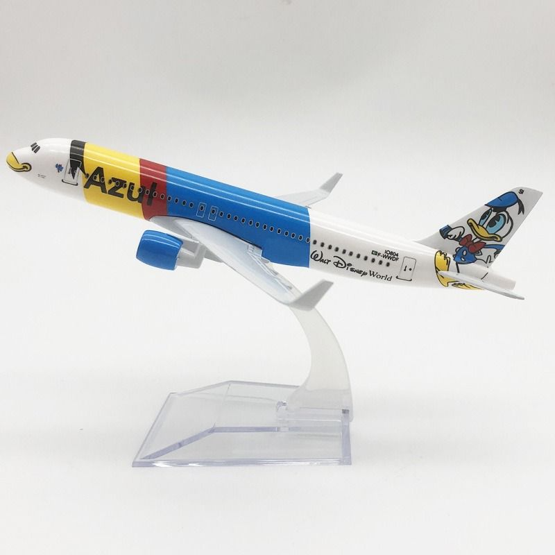 Mô hình máy bay Azul Donald Airbus A320 kích thước 16cm MB16199