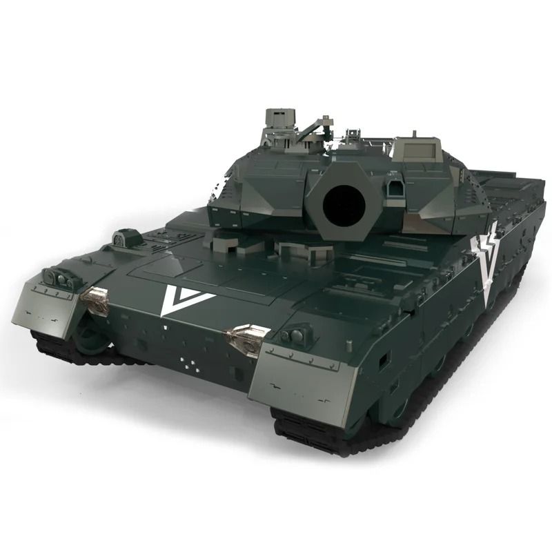  Xe điều khiển quân sự xe tăng BTL-2 có bắn đạn nước - có đèn và âm thanh 40cm tỉ lệ 1:24 Tongli DK025 