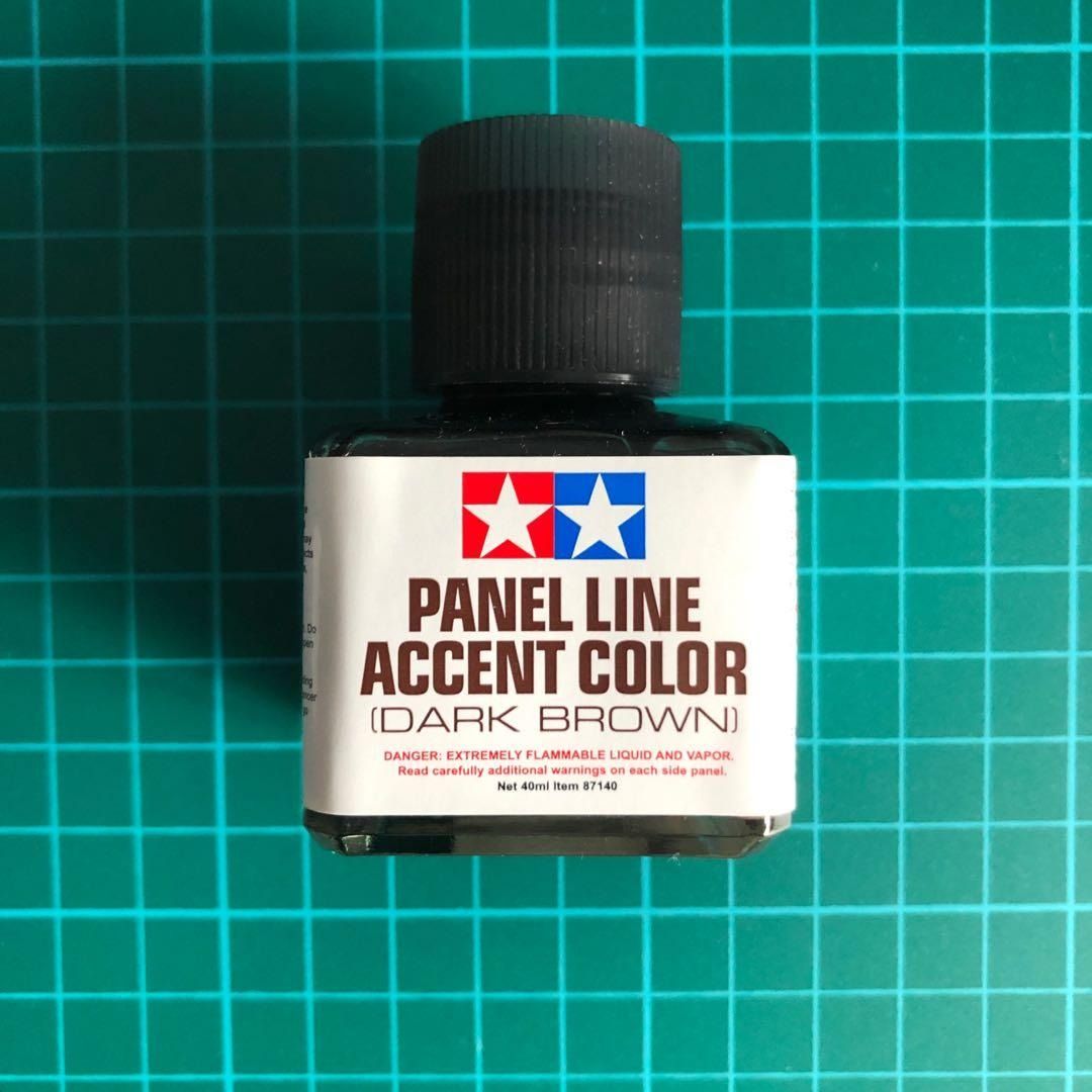 Dung Dịch mực kẻ lằn chìm Panel line accent color Dark Brown Tamiya 87140