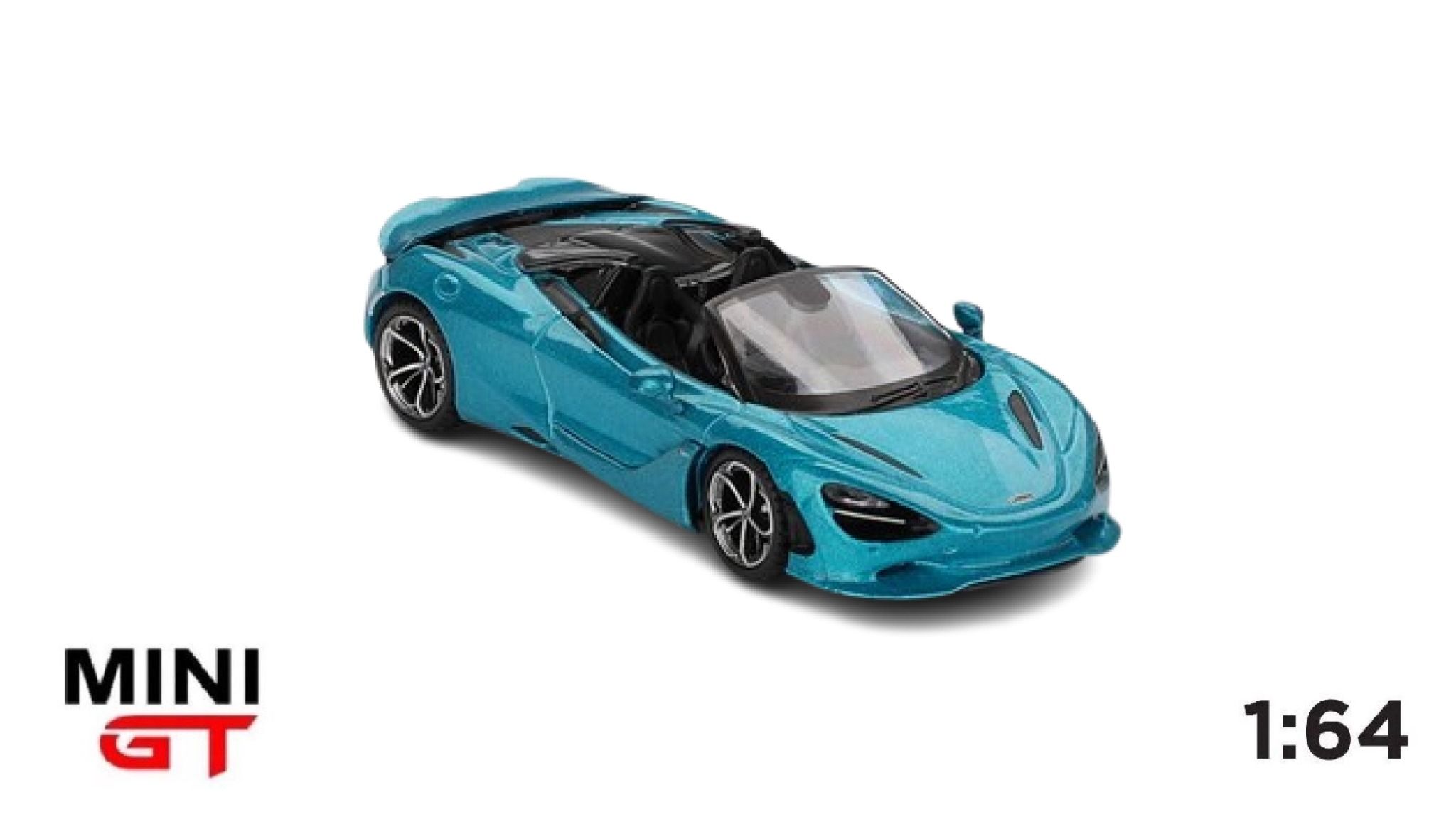 Mô hình xe McLaren 750S Spider Belize Blue tỉ lệ 1:64 MiniGT MGT00812-CH