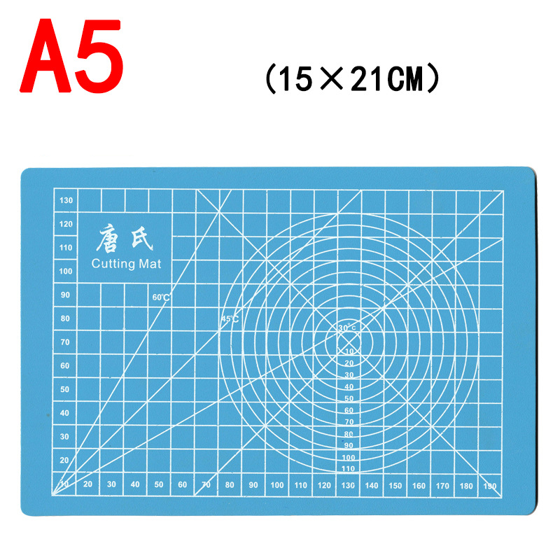 Bảng lót cắt 5 lớp cutting mat A4 A3 A2 cao su tự liền màu xanh nước PK488