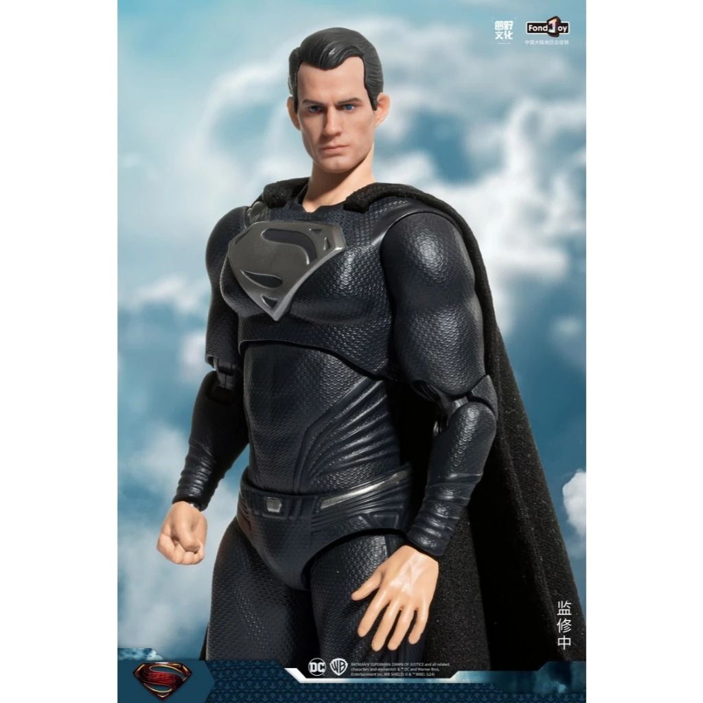 Mô hình nhân vật DC Justice League Black Superman ver Zack Snyder tỉ lệ 1:9 19CM FondJoy FG280