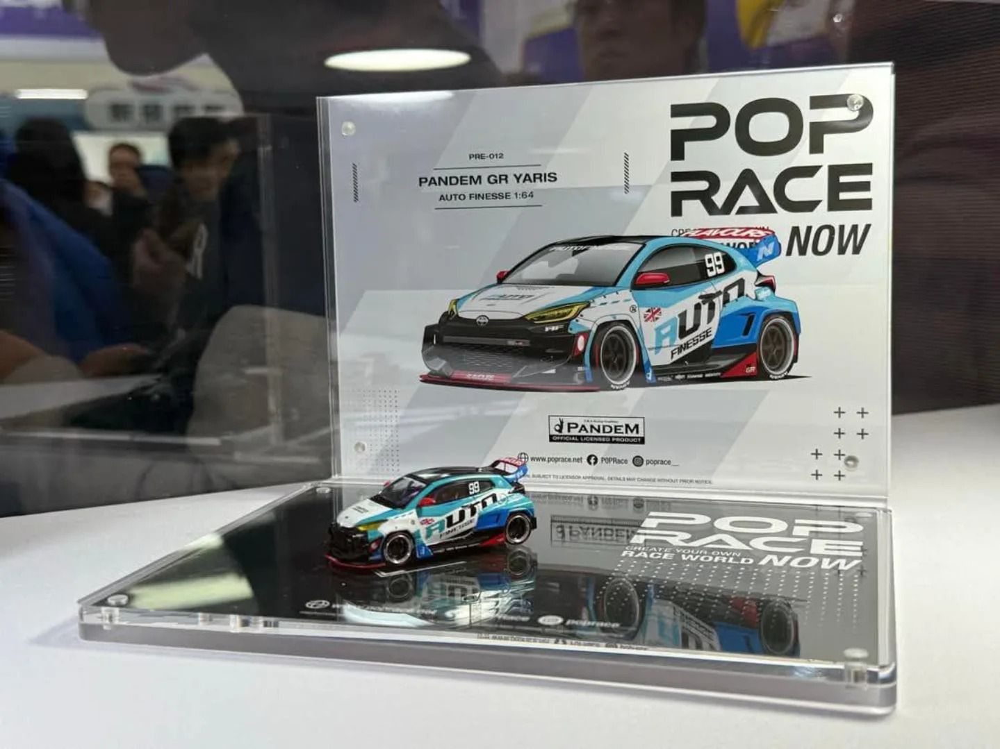 Mô hình xe PANDEM GR YARIS - AUTO FINESSE tỉ lệ 1:64 PopRace x Enigma PRE012