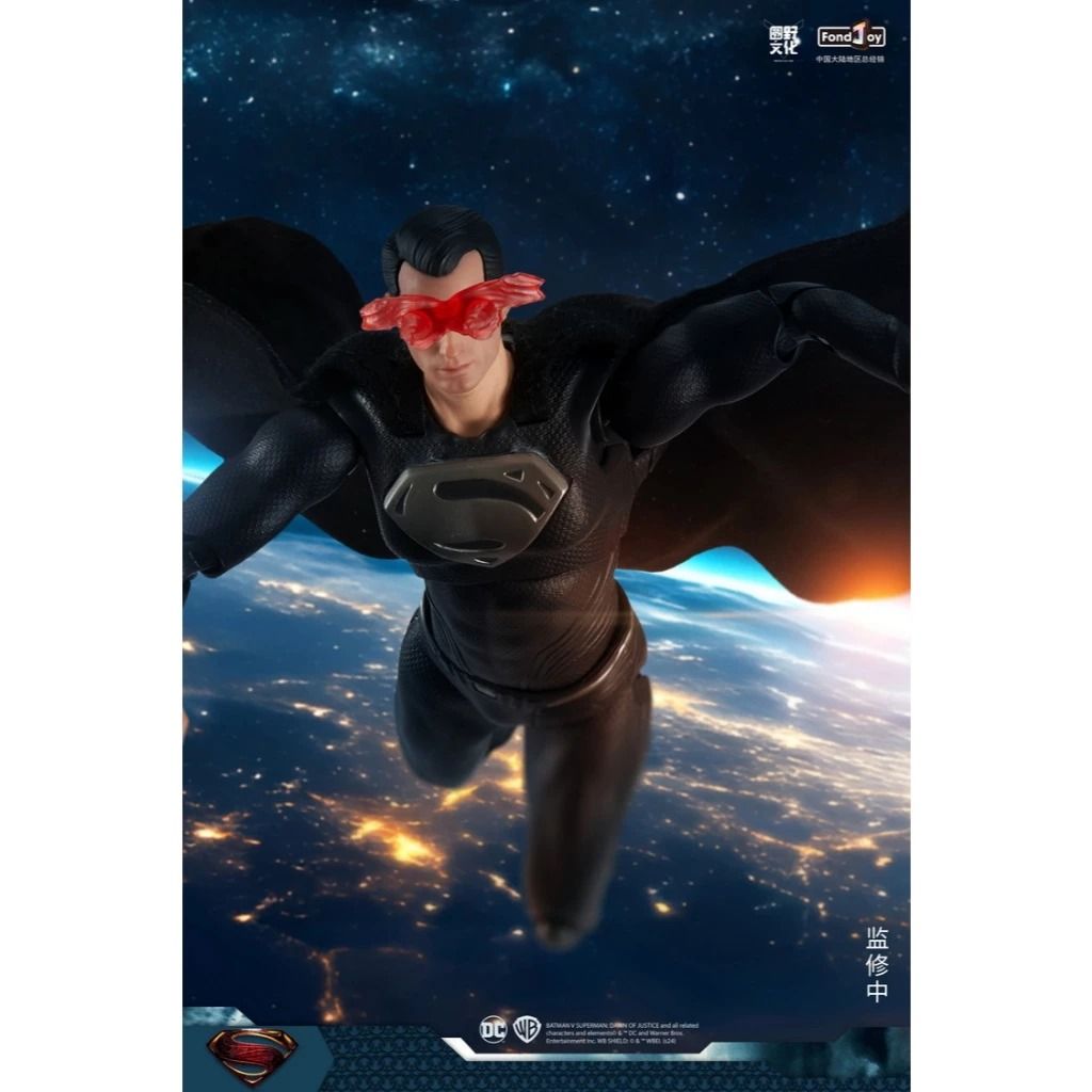 Mô hình nhân vật DC Justice League Black Superman ver Zack Snyder tỉ lệ 1:9 19CM FondJoy FG280