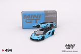  Mô hình xe Lamborghini Aventador GT EVO Baby Blue LB-Silhouette WORKS tỉ lệ 1:64 MiniGT 