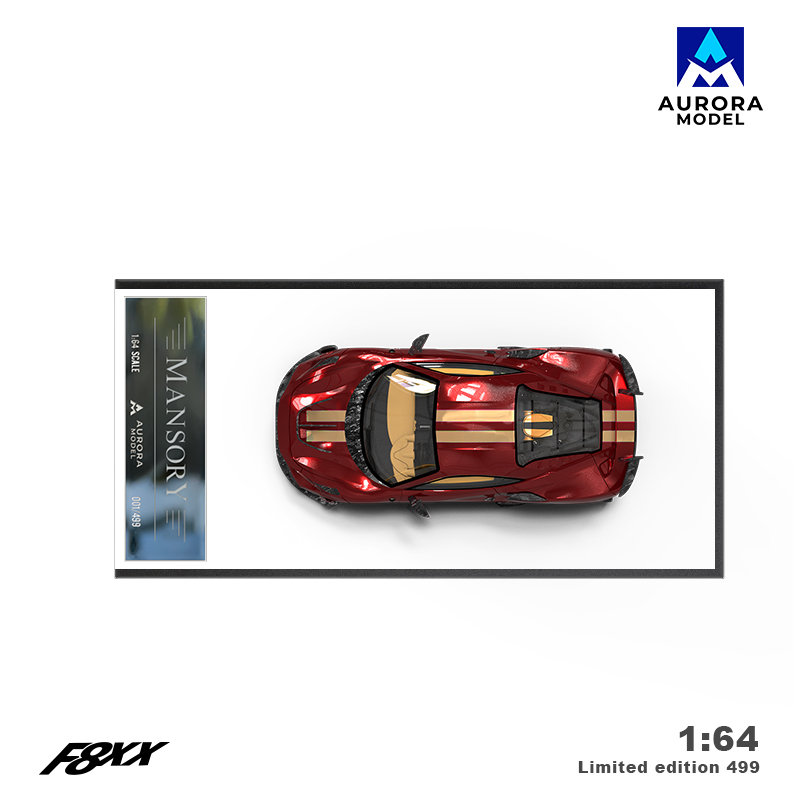 Mô hình xe Ferrari F8 Tributo Mansory F8XX Red tỉ lệ 1:64 Aurora Model AM646508