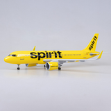  Mô hình máy bay Spirit Airlines Airbus A320 47cm 1:200 có đèn led tự động theo tiếng vỗ tay hoặc chạm MB47070 