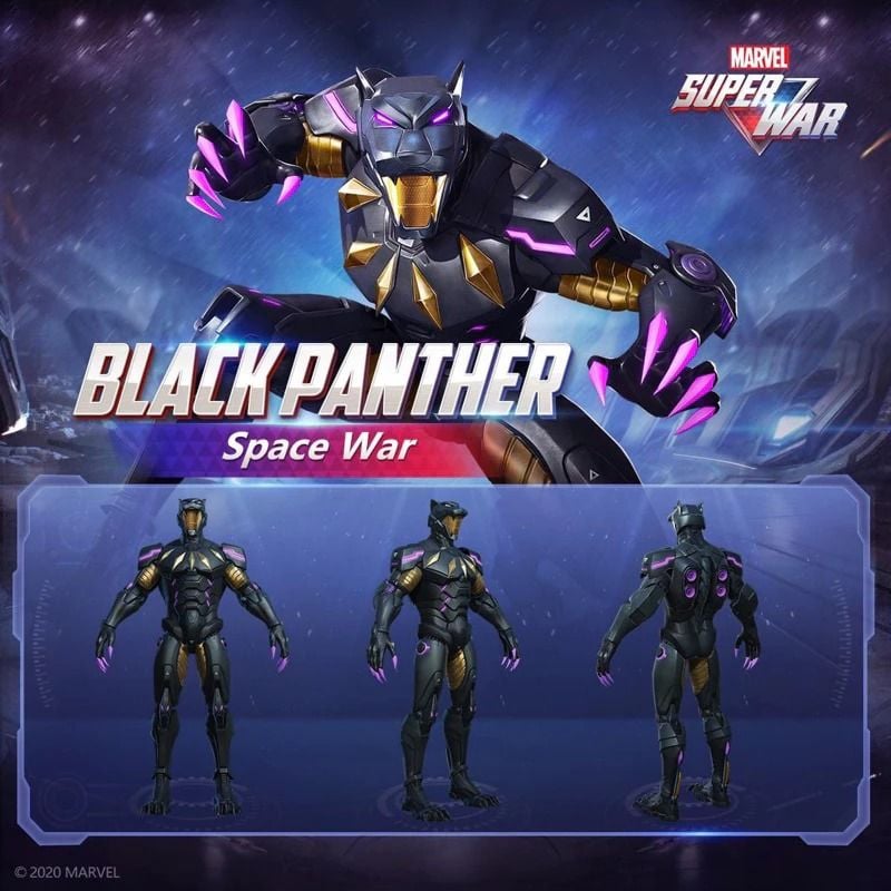 Mô hình nhân vật Marvel Black Panther SHF Gameverse Super War tỉ lệ 1:10 11,5CM ZD Toys FG277