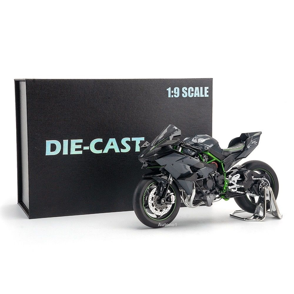  Mô hình xe Kawasaki H2R hộp quà tặng có nam châm tỉ lệ 1:9 Huayi Alloy MT062 