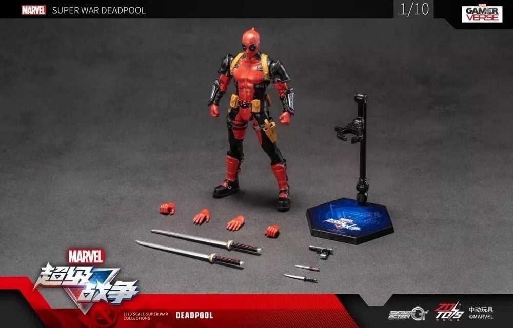 Mô hình nhân vật Marvel Deadpool SHF Gameverse Super War tỉ lệ 1:10 11,5CM ZD Toys FG277