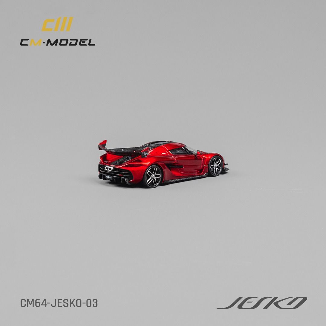 Mô hình xe Koenigsegg Jesko có bánh thay thế - hộp mica tỉ lệ 1:64 CM model CM64-JESKO-03
