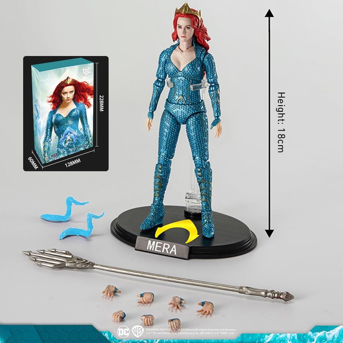 Mô hình nhân vật DC Mera Form Aquaman and The Lost Kingdom tỉ lệ 1:9 19CM FondJoy FG280