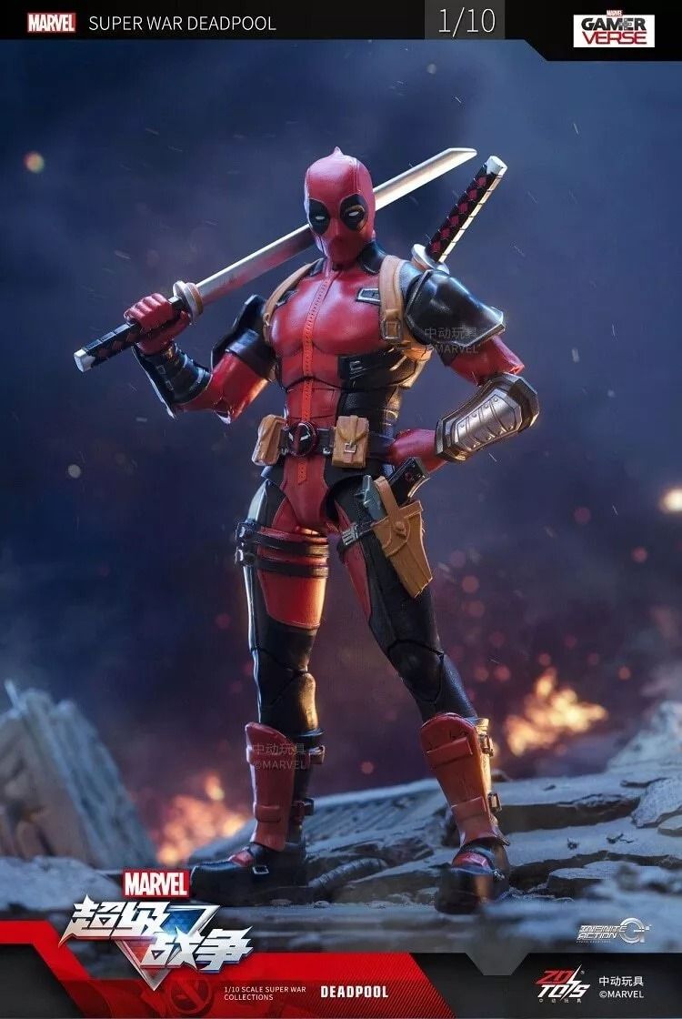 Mô hình nhân vật Marvel Deadpool SHF Gameverse Super War tỉ lệ 1:10 11,5CM ZD Toys FG277