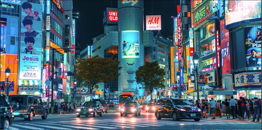 Wallpaper Background Drift Japan Cyperpunk in PP cán mờ chống nước bụi bẩn khổ dài 30x60cm DR038