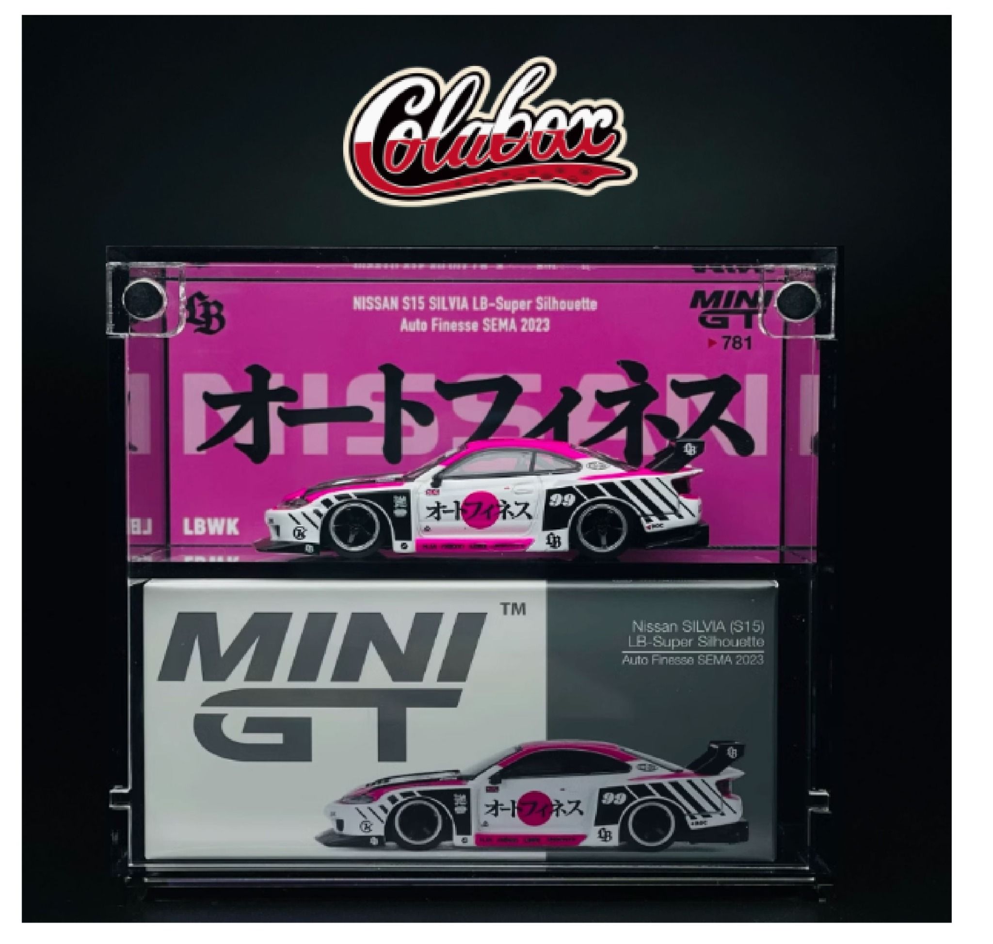 Hộp trưng bày mica các dòng xe MiniGT có khung ảnh tỉ lệ 1:64 Colabox PKC