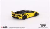  Mô hình xe Lamborghini LB-Silhouette WORKS Aventador GT EVO Yellow tỉ lệ 1:64 MiniGT MGT00639-CH 