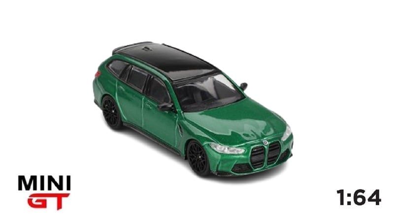 Mô hình xe BMW M3 Competition Touring Isle of Man Green Metallic tỉ lệ 1:64 MiniGT MGT00764