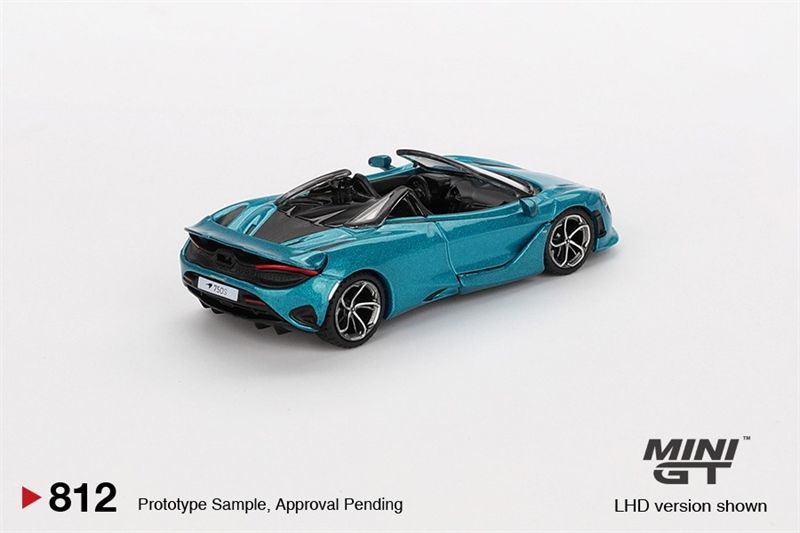 Mô hình xe McLaren 750S Spider Belize Blue tỉ lệ 1:64 MiniGT MGT00812-CH