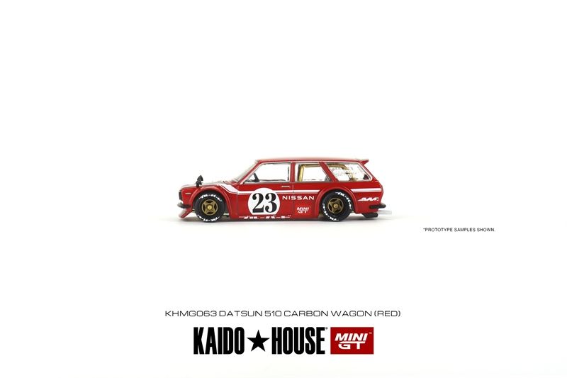 Mô hình xe Datsun KAIDO 510 Wagon CARBON FIBER V2 tỉ lệ 1:64 Kaido House KHMG063 (Loose)