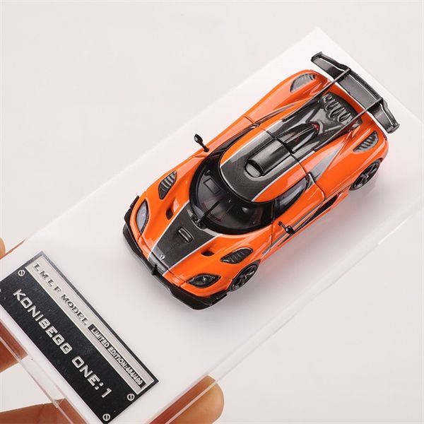 Mô hình xe Koenigsegg One:1 Open Tail mở được nắp máy sau tỉ lệ 1:64 MJ model LMLF-one1