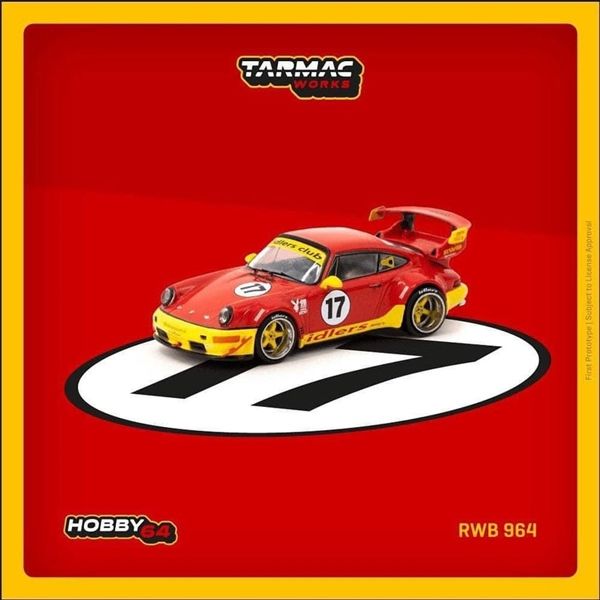 Mô hình xe Porsche 964 RWB Idlers #17 hộp mica tỉ lệ 1:64 Tarmac Works T64-037-IDR