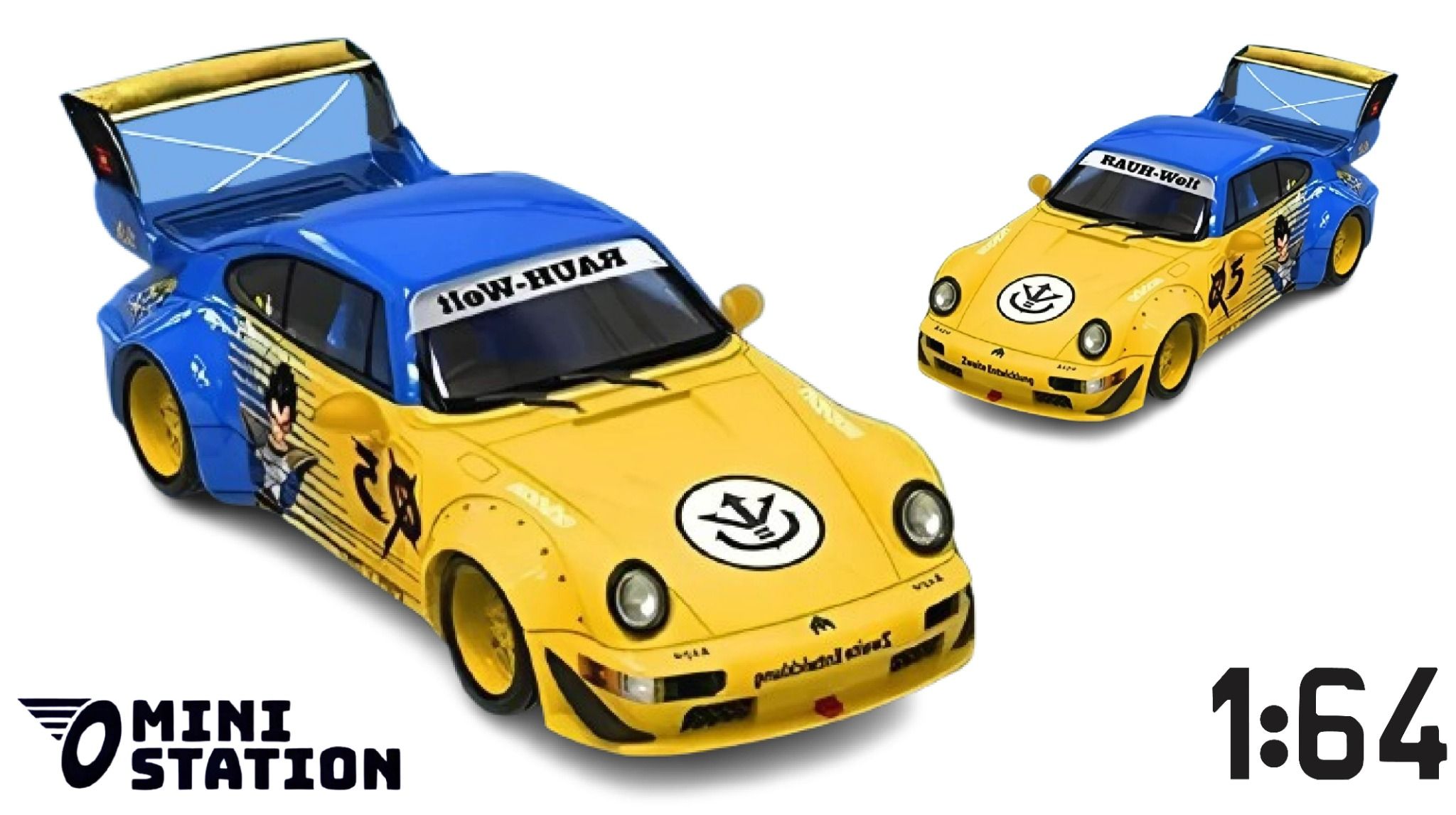 Mô hình xe Porsche Rauh Welt RWB964 custom Dragon ball