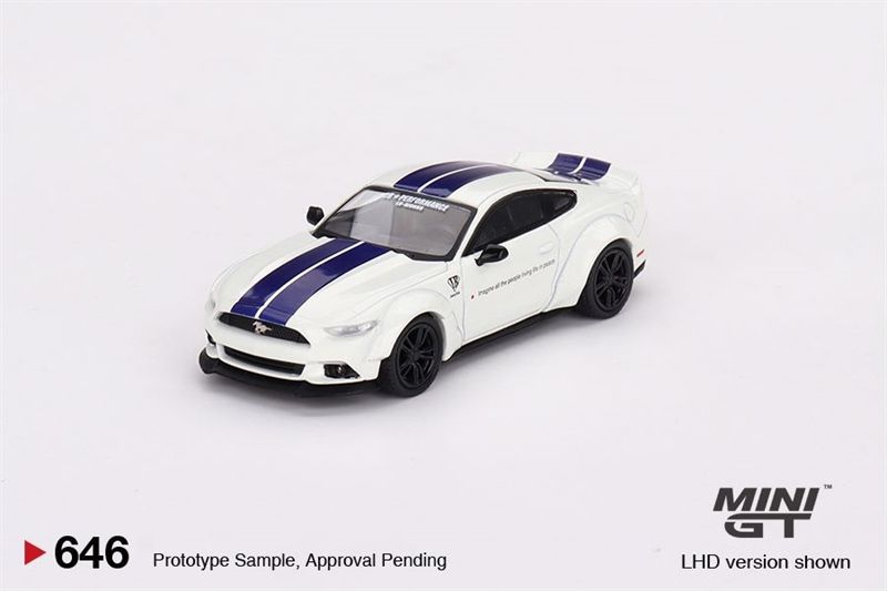  Xe mô hình ô tô Ford mustang GT LB-Works White bản card tỉ lệ 1:64 MiniGT MGT00646 