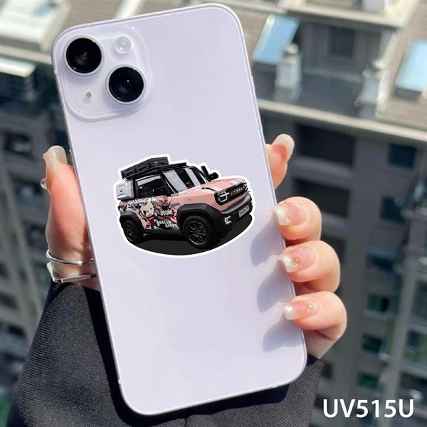 Decal UV Ferrari trang trí mô hình - điện thoại - laptop - máy tính - nón - ly - chống uv kích thước 5 x 5cm Autono1 UV515