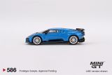  Mô hình xe Bugatti Centodieci blue sky bản card tỉ lệ 1:64 MiniGT MGT00586 