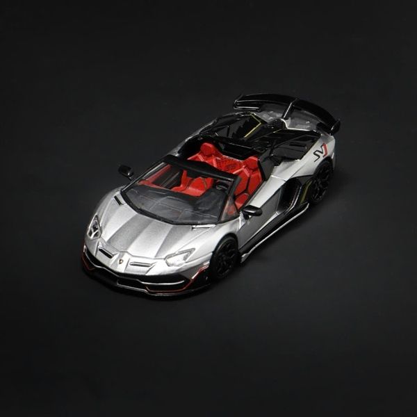Mô hình xe Lamborghini Aventador SVJ63 Pearly Yellow tỉ lệ 1:64 Maxwell and object (MW) OT64272