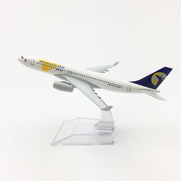 Mô hình máy bay Mongolian Airlines Airbus A330 16cm MB16118