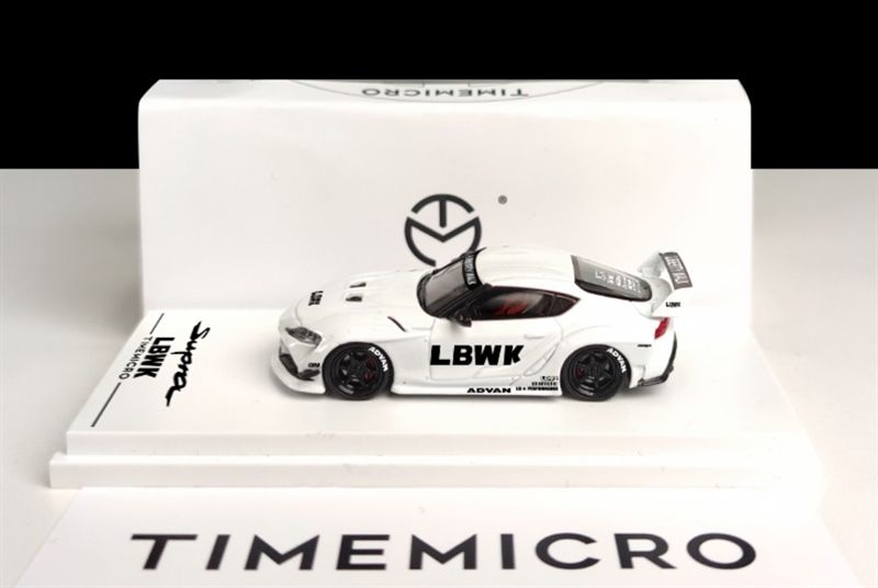 Mô hình xe Toyota Supra LBWK Liberty Walk white tỉ lệ 1:64 Time micro TM641202