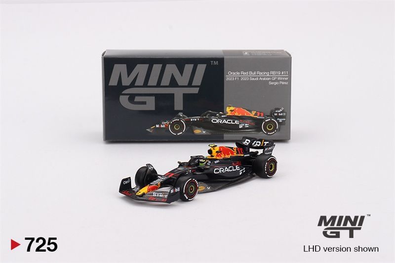 Mô hình xe Oracle Red Bull Racing RB19 #11 Sergio Pérez 2023 F1 2023 Saudi Arabian GP Winner tỉ lệ 1:64 MINIGT MGT00725-MJ