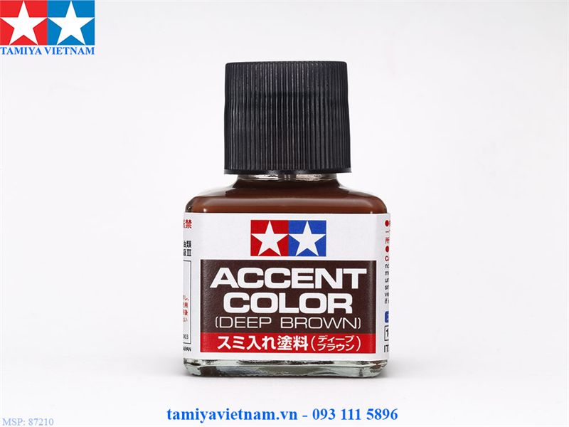 Dung dịch mực kẻ lằn chìm hiệu ứng màu rỉ sét tối Panel line accent color Deep Brown Tamiya 87210