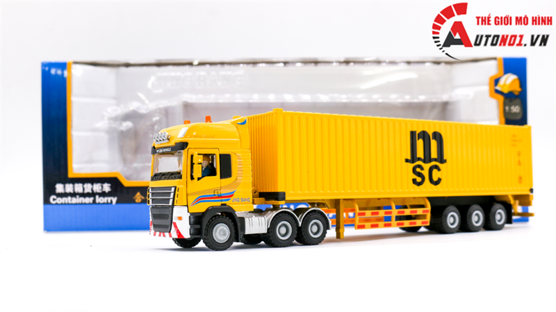  Xe mô hình container chở hàng 1:50 jingbang 7877 