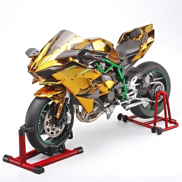 Mô hình xe Kawasaki H2R gold có động cơ có phun khói tỉ lệ lớn 1:6 XLG MT06001