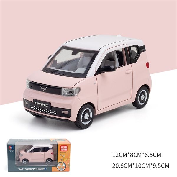 Mô hình xe Wuling Hongguang Mini EV full open - kèm phụ kiện tỉ lệ 1:24 Chezhi OT582