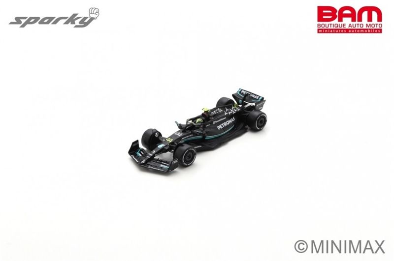 Mô hình xe Mercedes-Benz AMG Petronas F1 W14 E Performance No.44 Petronas Team 2023 Lewis Hamilton tỉ lệ 1:64 Spark Y279