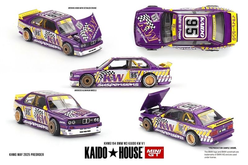 Mô hình xe BMW M3 Kaido KW V1 1:64 Kaidohouse KHMG194