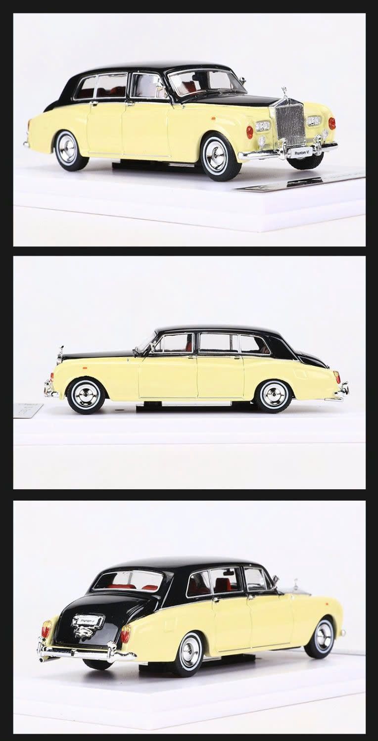 Mô hình xe Rolls Royce Phantom VI 6th Generation có hộp mica tỉ lệ 1:64 OT64014 DCM Model