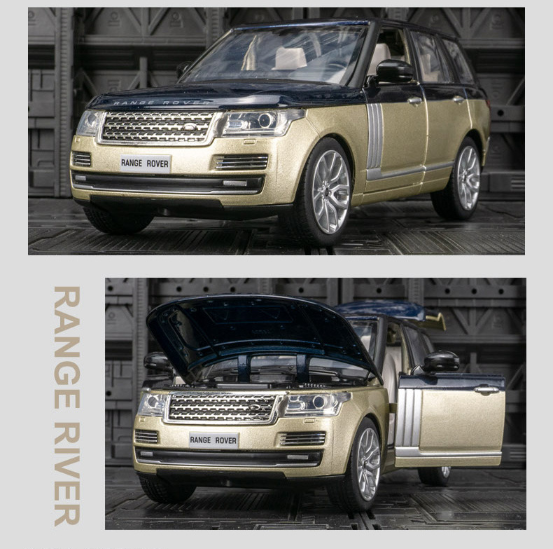Mô hình xe Range Rover Land Rover mở được 2 cửa, nắp capo và cốp 1:24 CCA Coolchicauto OT008